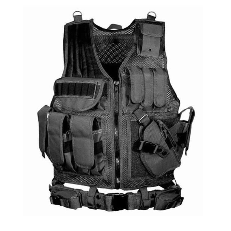 Outdoor Hunting Vest - Gilet tactique Molle réglable, gilets d'armure