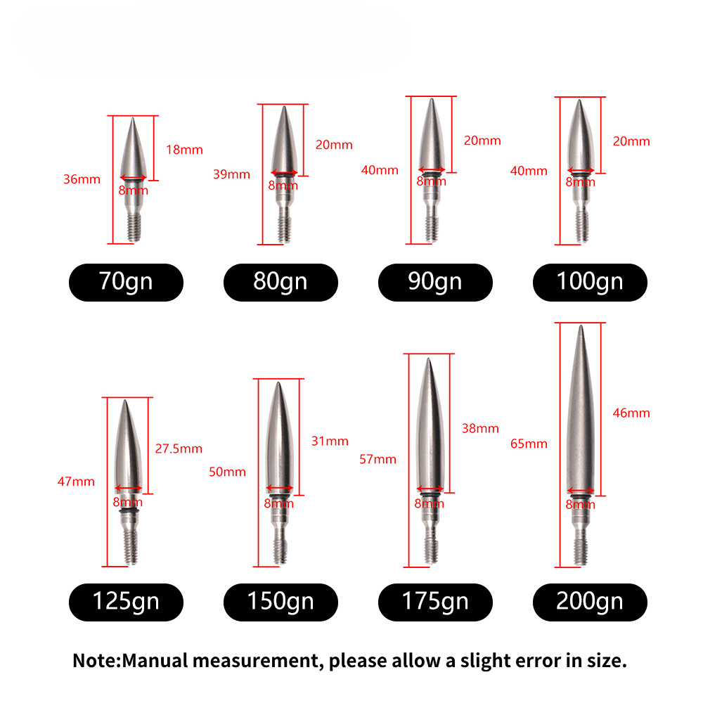 Arrow Carbon Shaft - Pointes de flèches en acier inoxydable