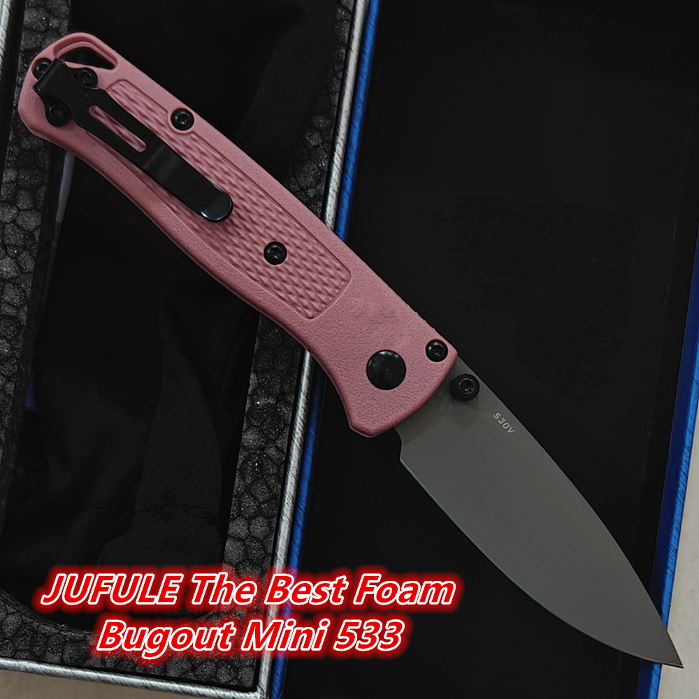 Best Hunting Outdoor Knife - Couteau pliant JUFULE Bugout Mini 533,