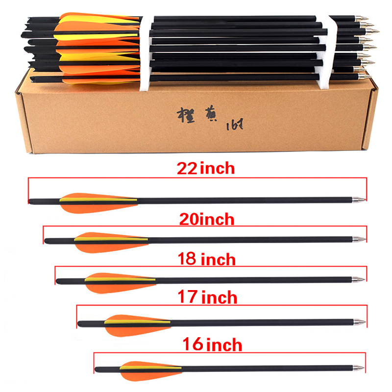 Arrow Carbon Shaft - 12 pièces 16/17/18/20/22 pouces flèches de