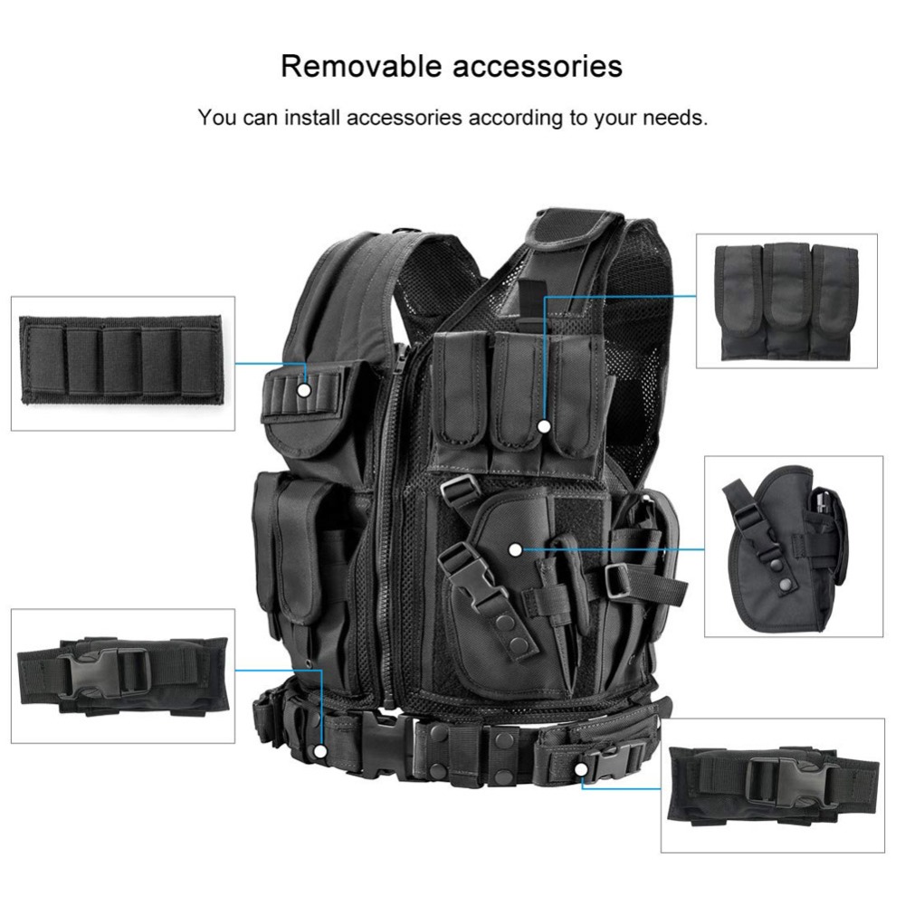 Gilet tactique Molle réglable, - Outdoor Hunting Vest avis et prix