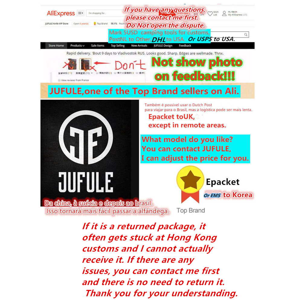 JUFULE meilleur mousse Bugout  - Best Hunting Outdoor Knife avis et prix
