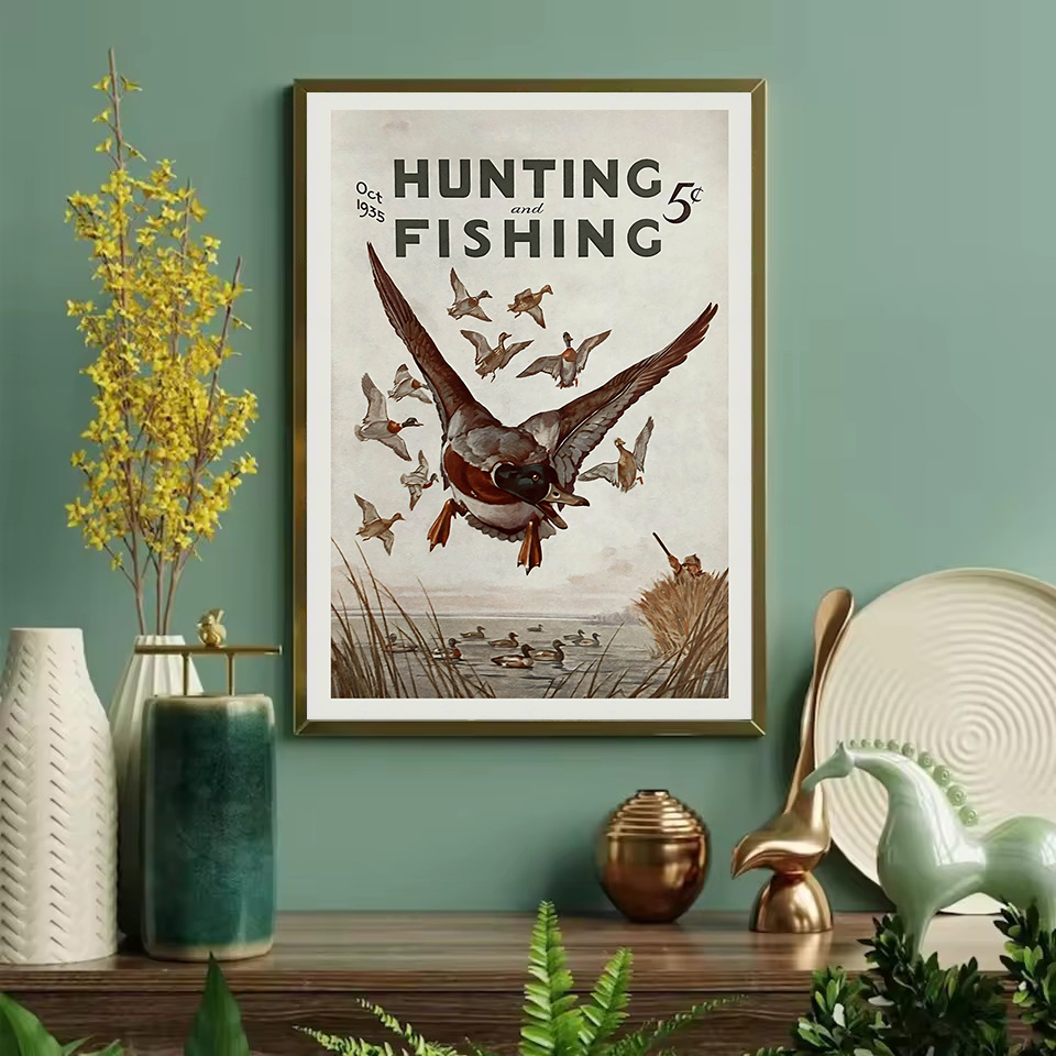 Affiche Vintage rétro de la fa - Outdoor Hunting Pictures avis et prix
